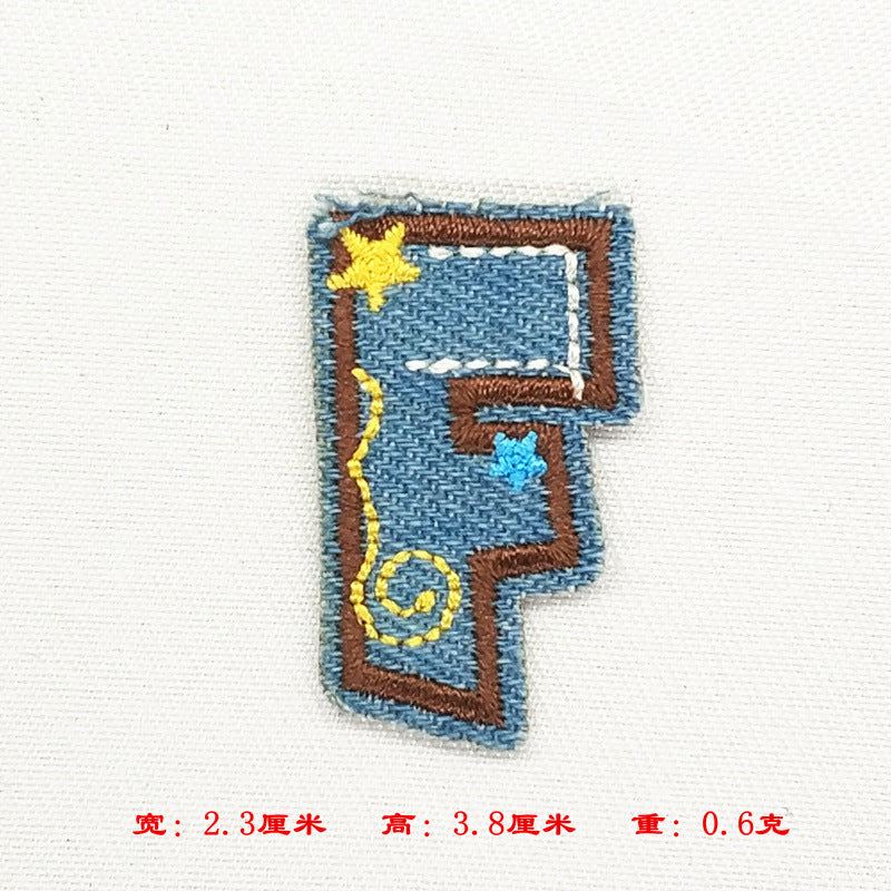 Wholesale Alphabet patch cartoon children patch